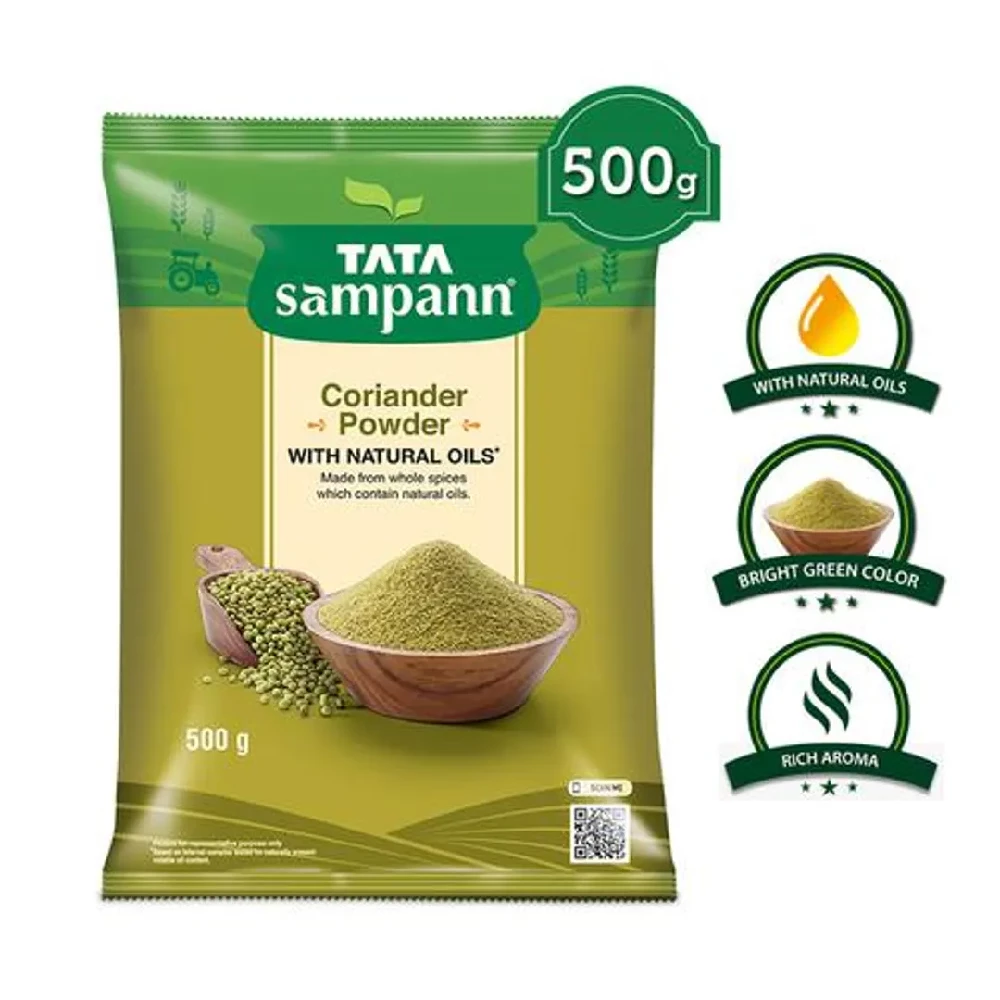 Tata Sampann Coriander Powder With Natural Oils - Enhances Flavour, 500 g-10.webp